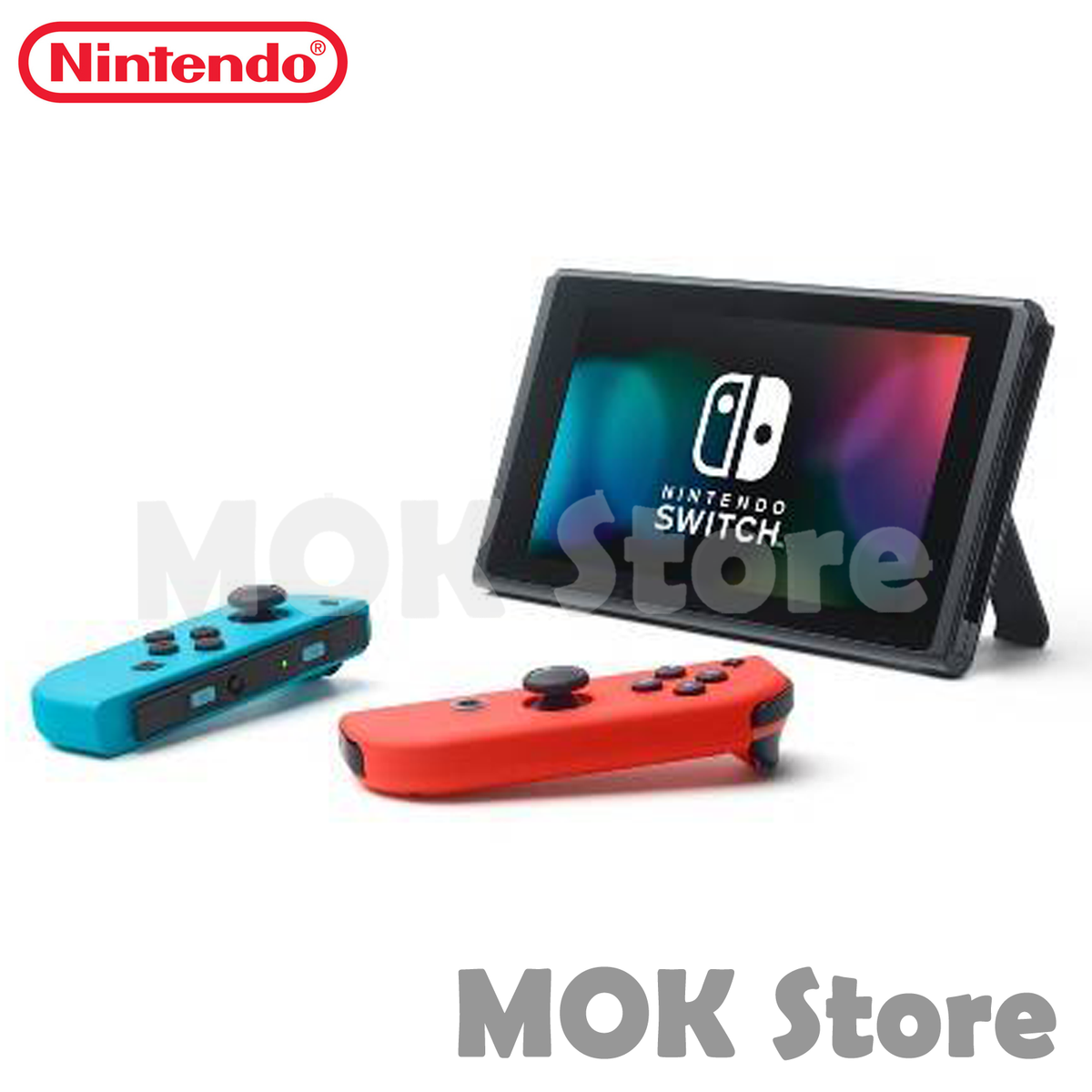 Nintendo Switch - 32GB Gray Console (with Neon Red/Neon Blue Joy