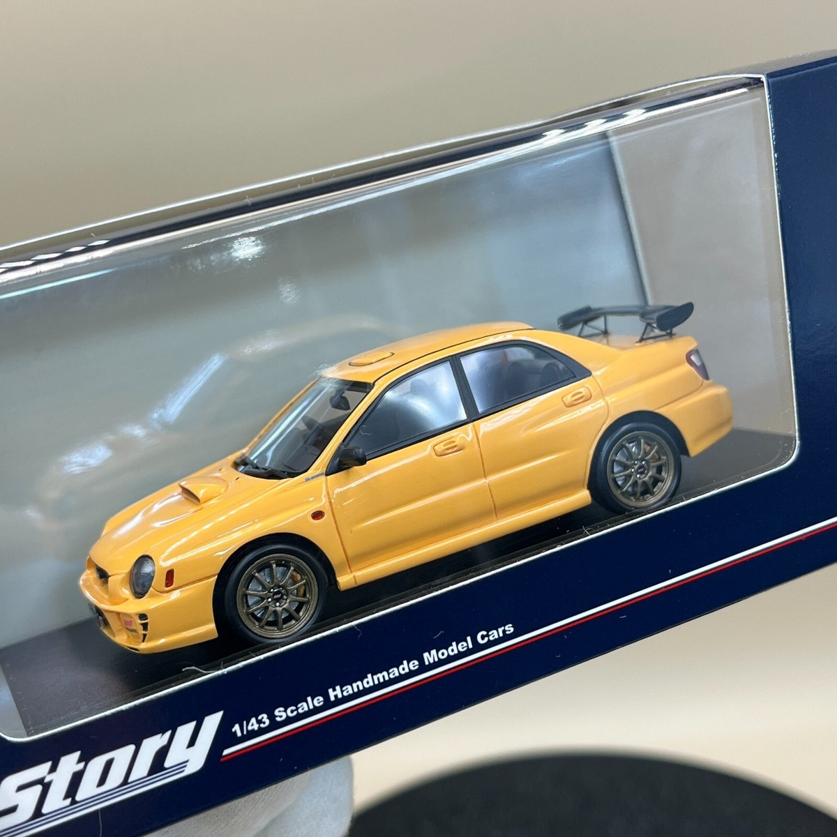 Hi-Story 1/43 Subaru Impreza S202 STi Version 2002 yellow HS402YE