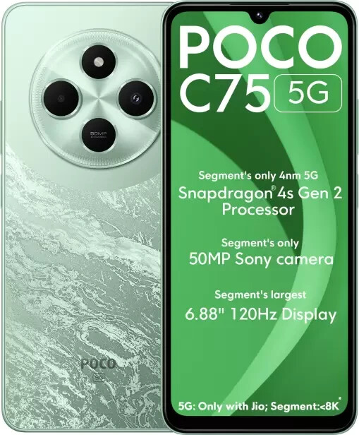 Xiaomi Poco C75-4 GB RAM- 6.88