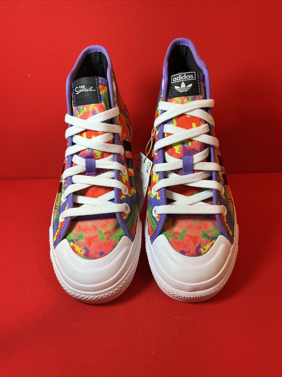 Adidas NIZZA Hi RF. Lisa Simpson. LIMITED EDITION. 6.5Y / 8W Tie