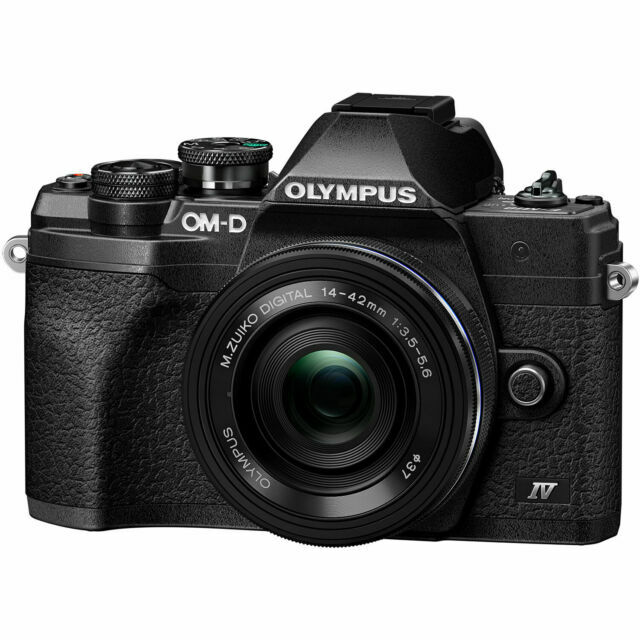 Olympus OM-D E-M10 Mark IV 20.3MP Mirrorless Camera - Black
