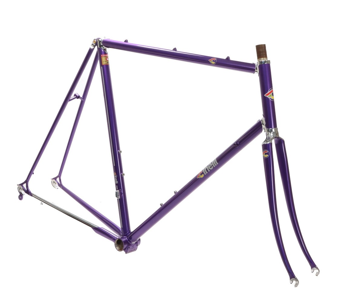 Cinelli Supercorsa Frameset 60.5cm Violet Purple Columbus SLX Rim