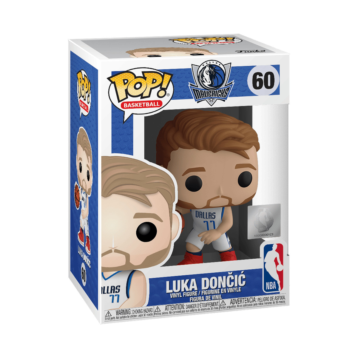 New In Box Funko Pop! Vinyl: Luka Doncic #60 NBA Dallas Mavericks