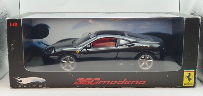 1/18 Hot Wheels Elite FERRARI 360 MODENA BLACK diecast car model