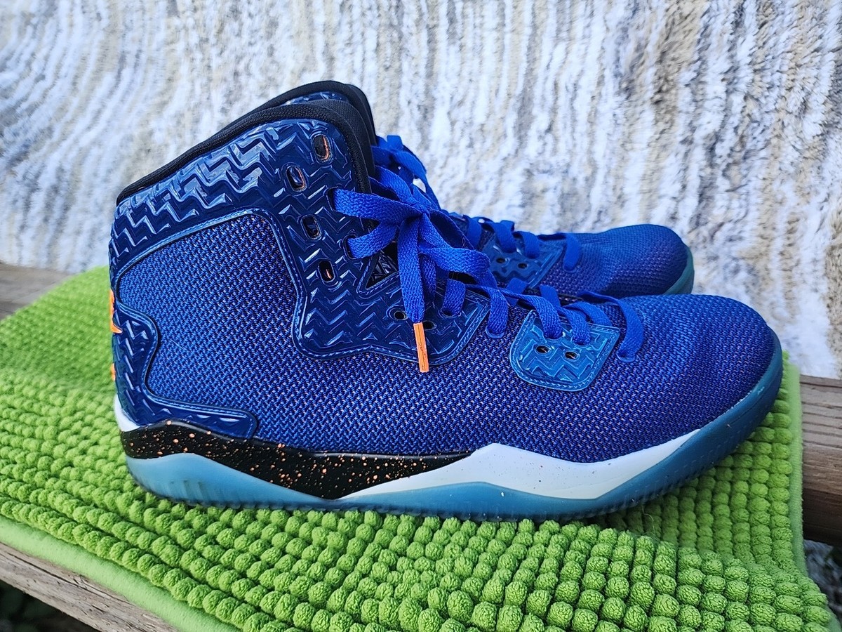 Nike Air Jordan Spike 40 Royal PE Shoes Men 13 Blue Orange Wht