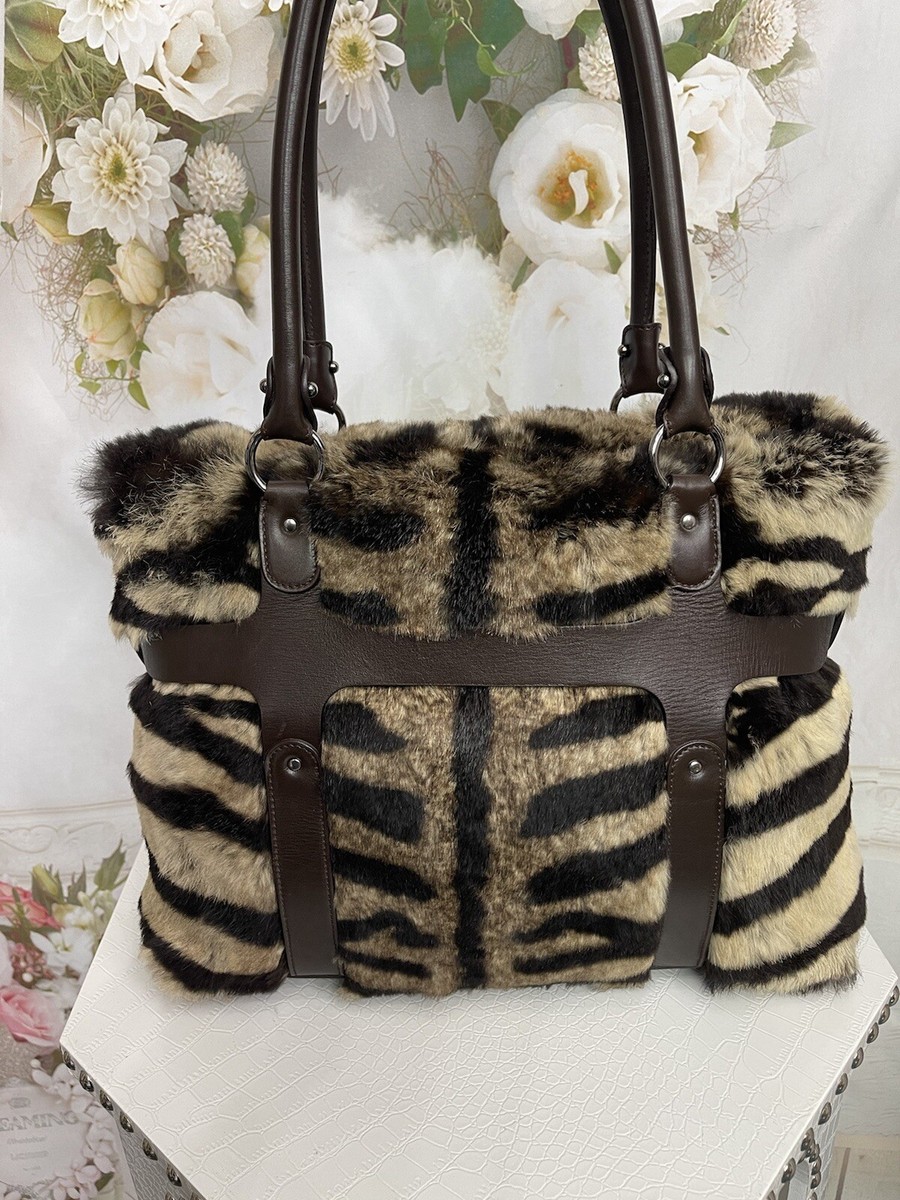 Salvatore Ferragamo Rabit Fur Bag Authentic Mint Condition Rare