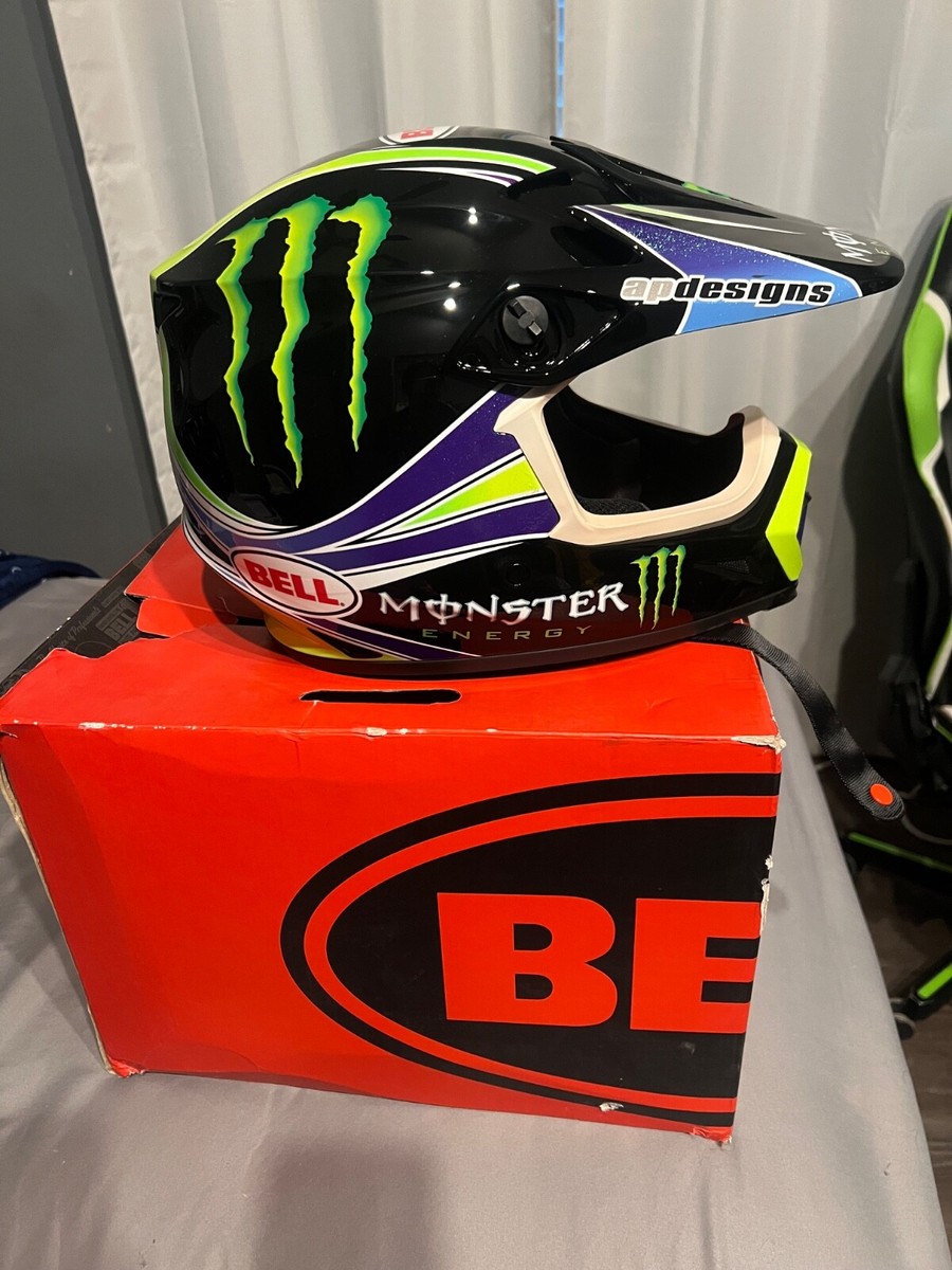 Monster Energy Bell MX-9 Helmet Motorcycle Motocross Pro Circuit