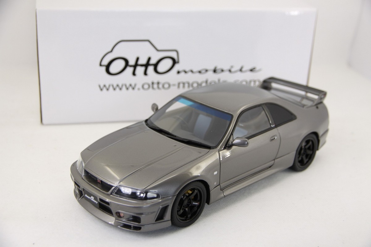 OTTO 1:18 scale Nissan Skyline R33 GT-R Omori Factory(Gun Grey