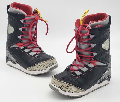 Nike Zoom Kaiju Black Cement Snowboard Boots 376276-003 Men's Size