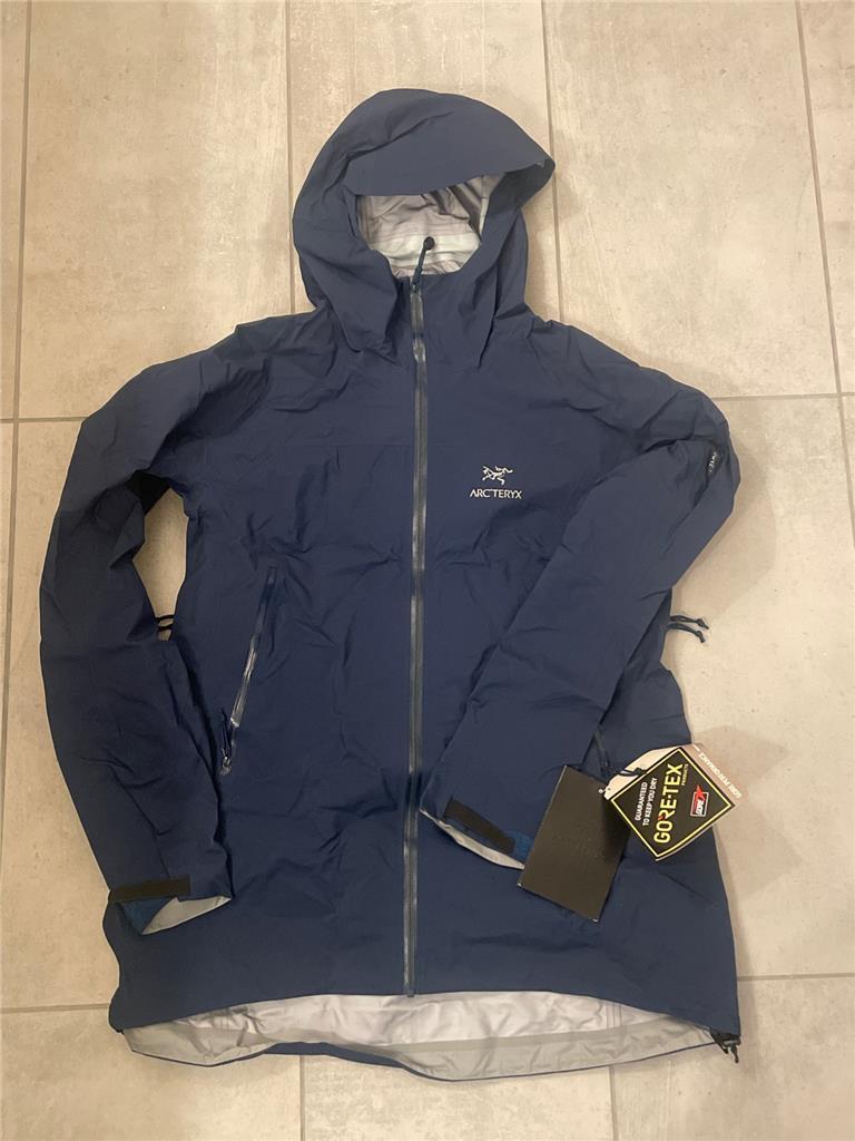 New Arcteryx Zeta AR Gore-Tex Shell Ski Jacket Nocturne Navy Blue