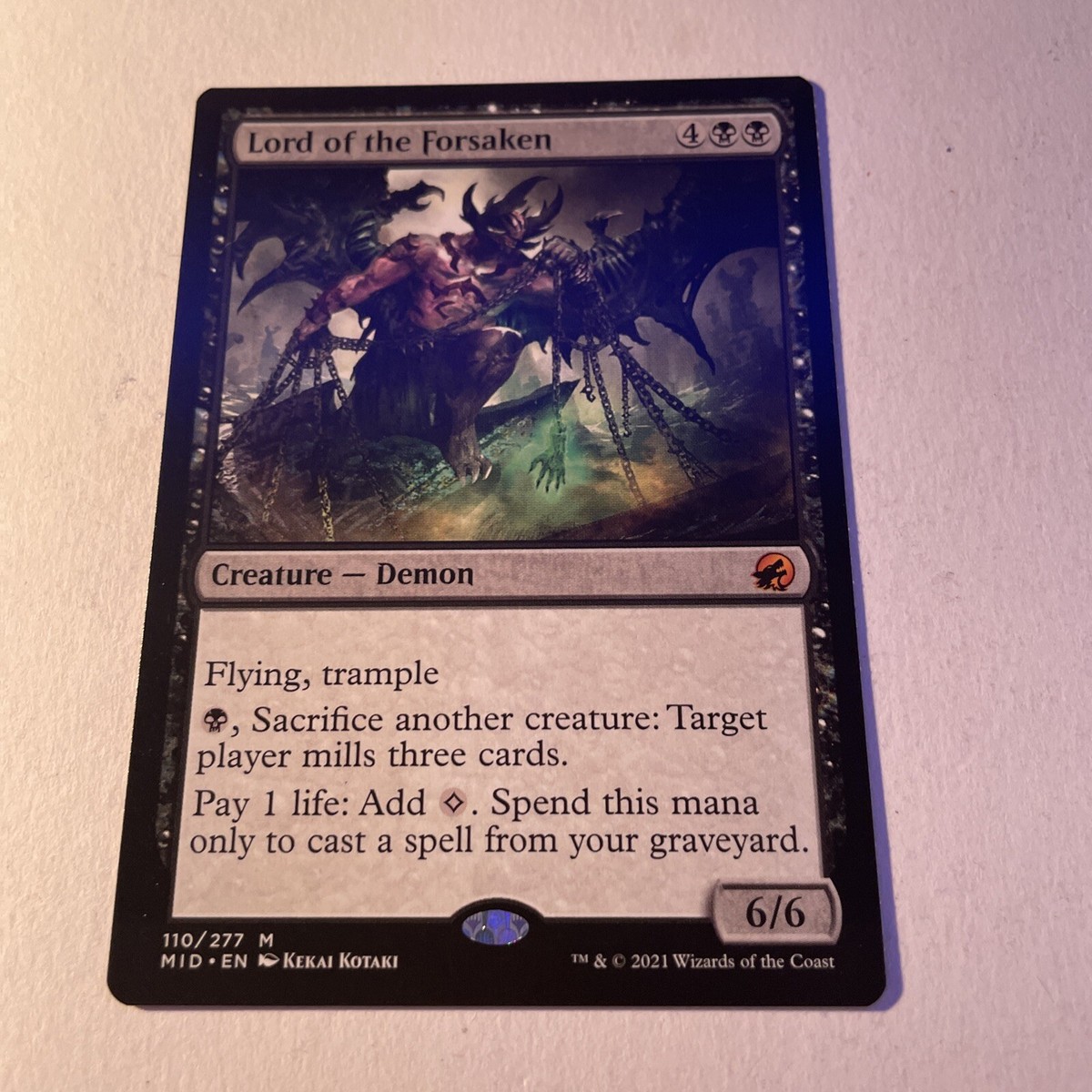 x1 single Lord of the Forsaken MID MTG 110/277 MYTHIC M/NM 1x | eBay