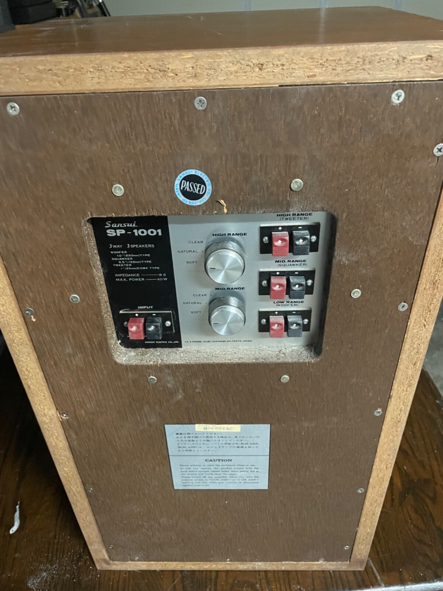Sansui SP 1001 Stereo Speakers, immaculate condition.still in foam