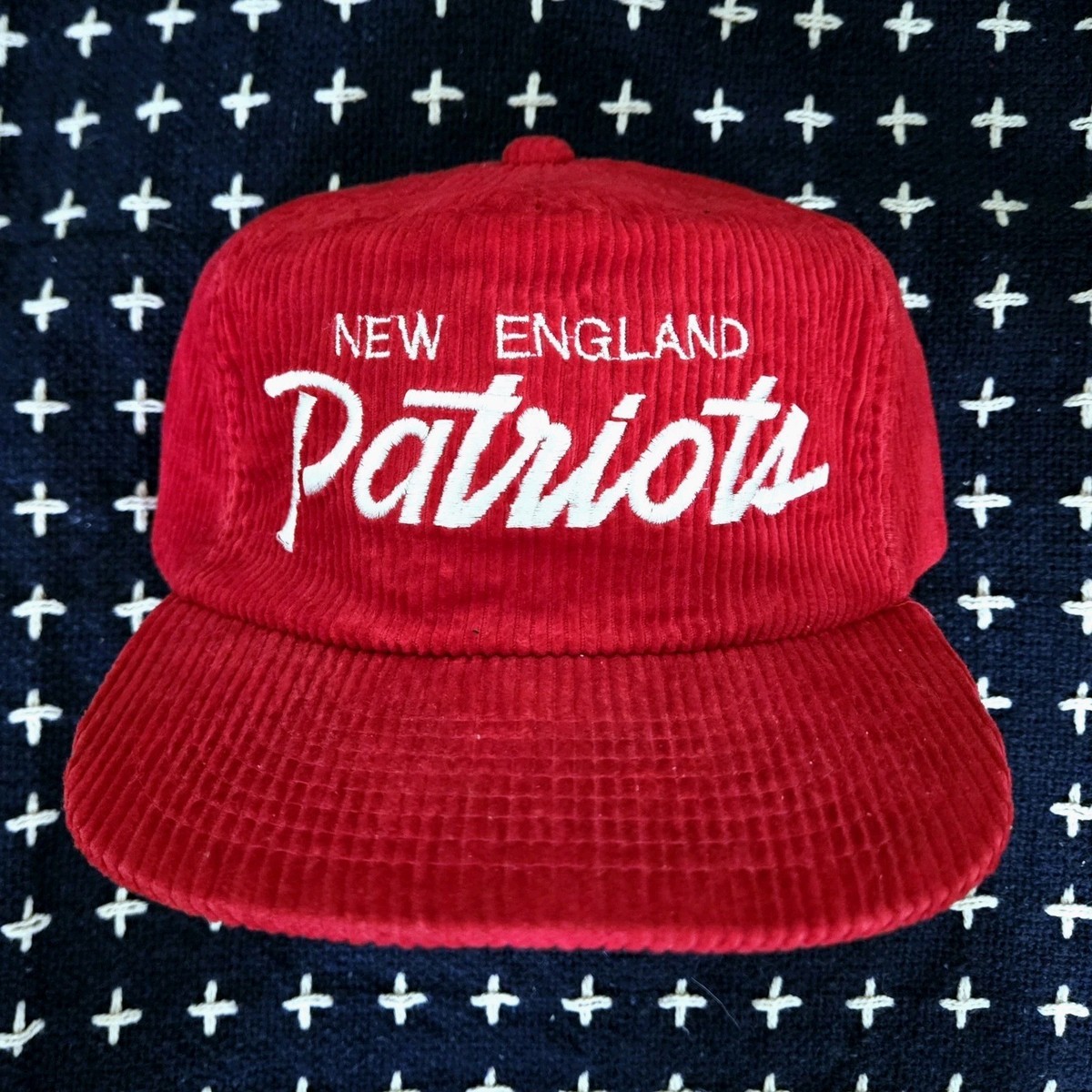 Vintage Sports Specialties New England Patriots Corduroy Script