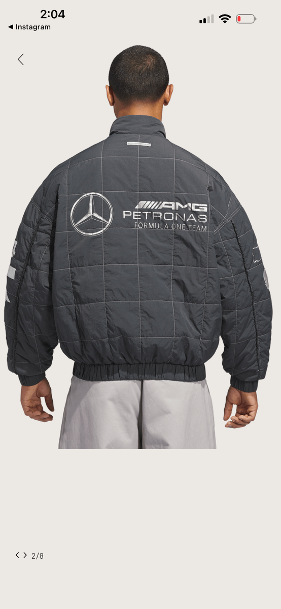 Adidas para Bad Bunny x Mercedes-AMG F1 Racing Jacket Grey L | eBay