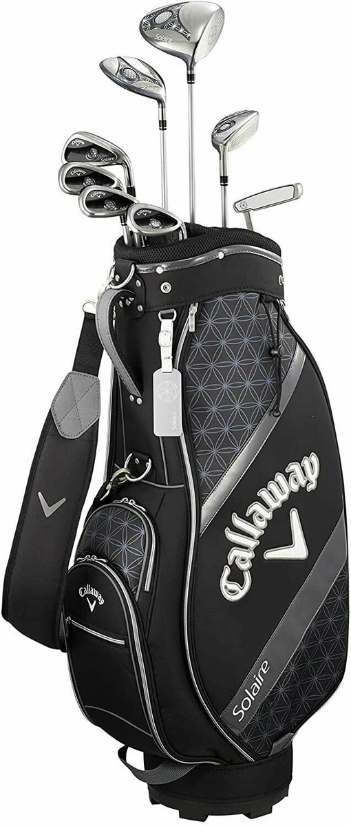 CALLAWAY SOLAIRE ladies' black Club Set with Caddy Bag 8pc 2018