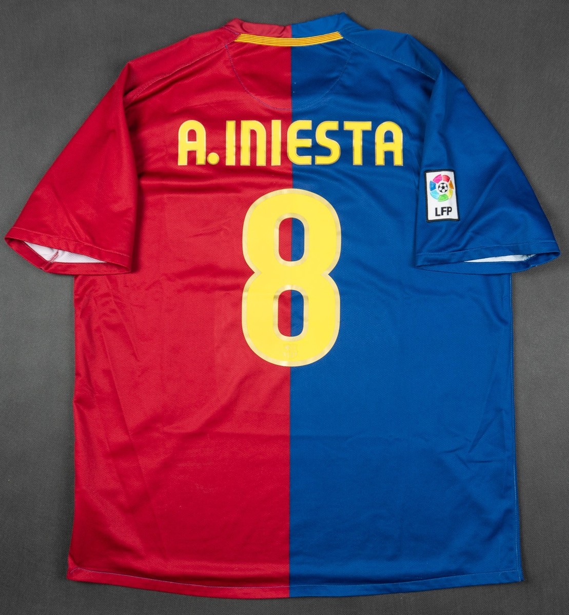 FC BARCELONA 2008/09 ANDRES INIESTA JERSEY SHIRT CAMISETA XL NIKE