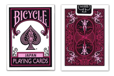 Bicycle Playing Cards Black Pink Deck Japan Limited / Trump / Rare