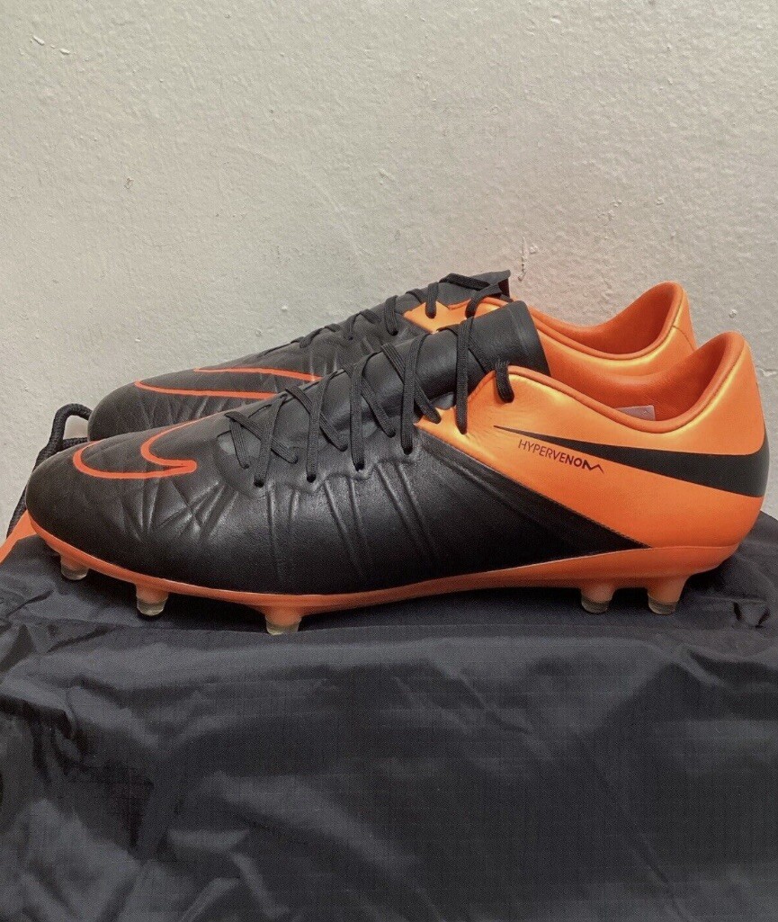 Size 7 - Nike Hypervenom Phinish Leather FG Orange for sale online