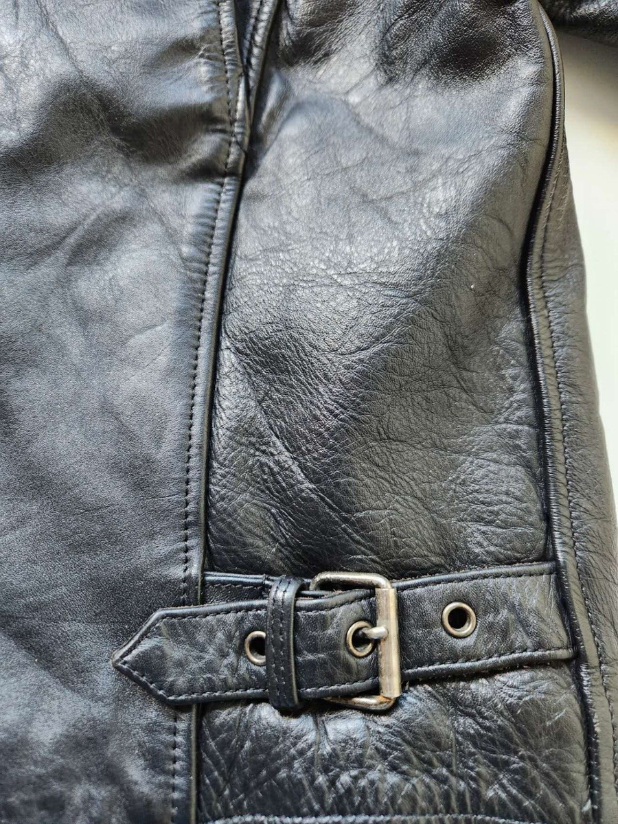 Vintage Authentic Wind Armor Men's Leather Jacket Large | eBay