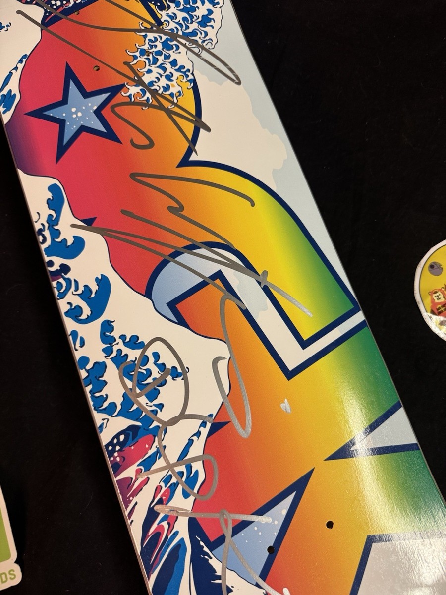 RARE SIGNED Stevie Williams Waves DGK Skateboard Deck Dirty Ghetto
