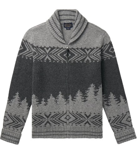 Pendleton Westerly Wool Sweater VTG 70s Cowichan Cardigan Size M