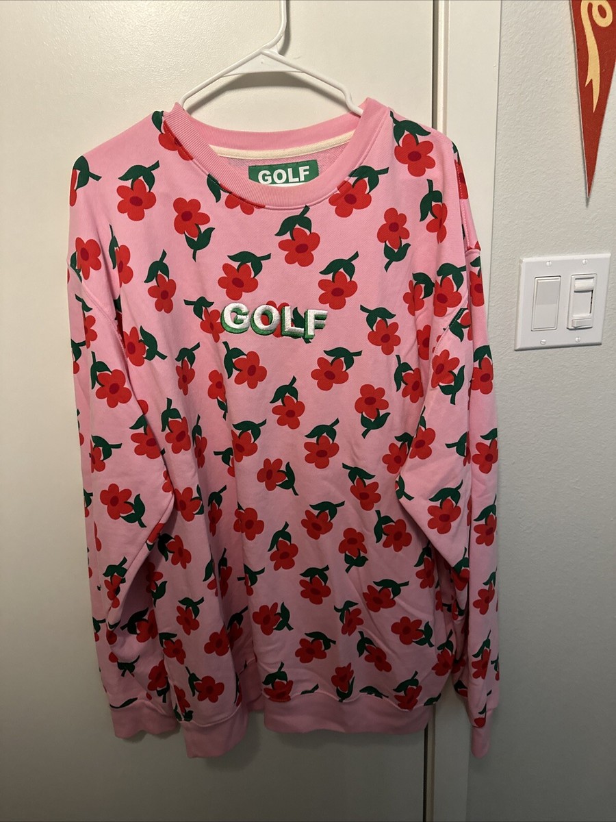 Golf Le Fleur Flower Sweater XL Pink | eBay