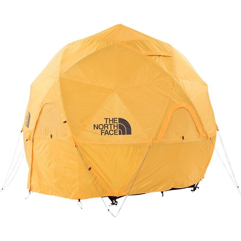 THE NORTH FACE Geodome 4 Tent Outdoor Camp Gear Saffron Yellow
