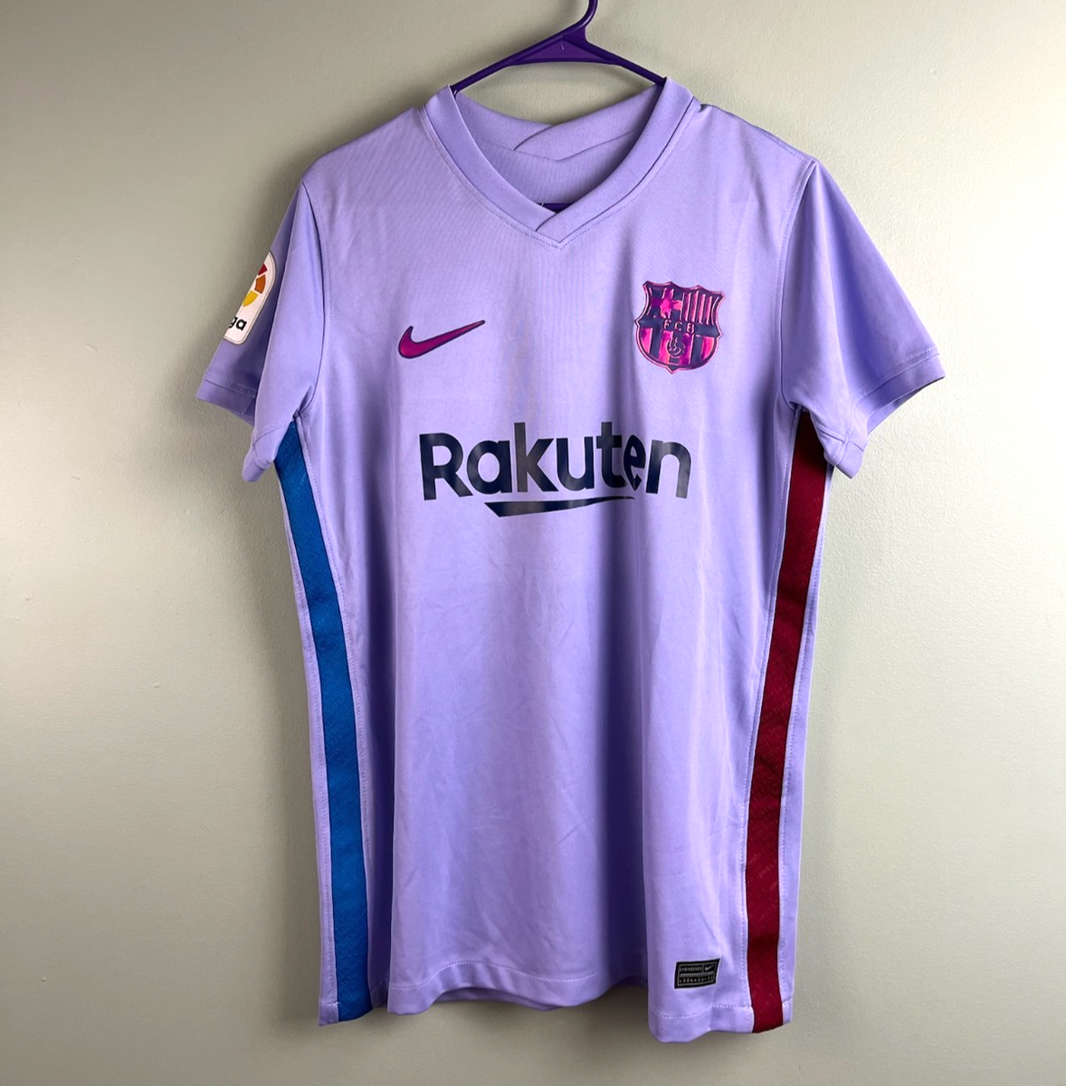 NIKE FC Barcelona Soccer Jersey Womens M? Away Stadium Pulse