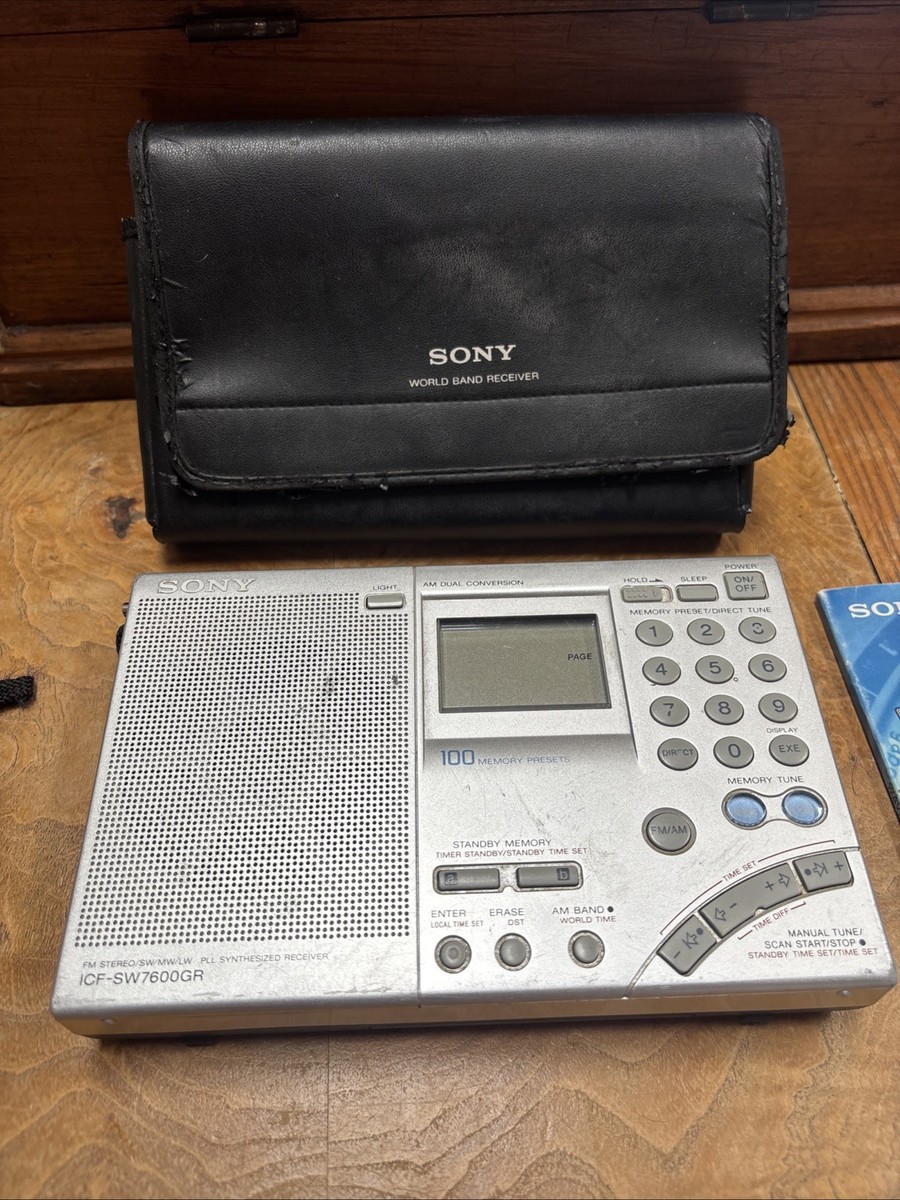 SONY ICF-SW7600GR PLL Synthesized Receiver FM-Stereo/SW/MW/LW