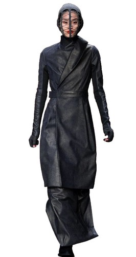$3090 Rick Owens Men's Gray Drella Trench Coat Jacket Size IT 48