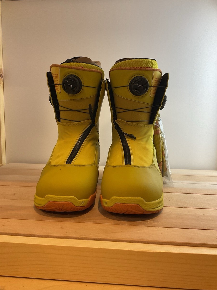 K2 Taro Tamai Snowsurfer Leather Snowboard Boot-2025-Men's Yellow