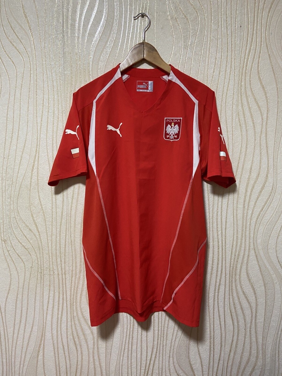 POLAND 2004 2006 AWAY FOOTBALL SHIRT SOCCER JERSEY PUMA sz L MEN