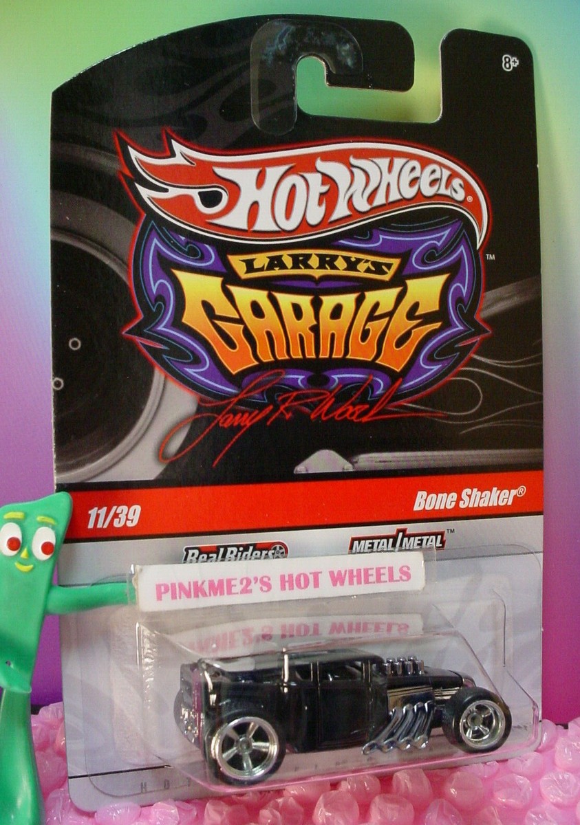 Larrys Garage BONE SHAKER ☠ Super Chase☠Walmart ALL BLACK☠real