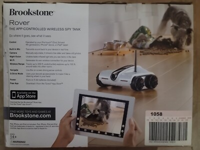 Brookstone Rover App-Controlled Wireless Spy Tank Toy | eBay
