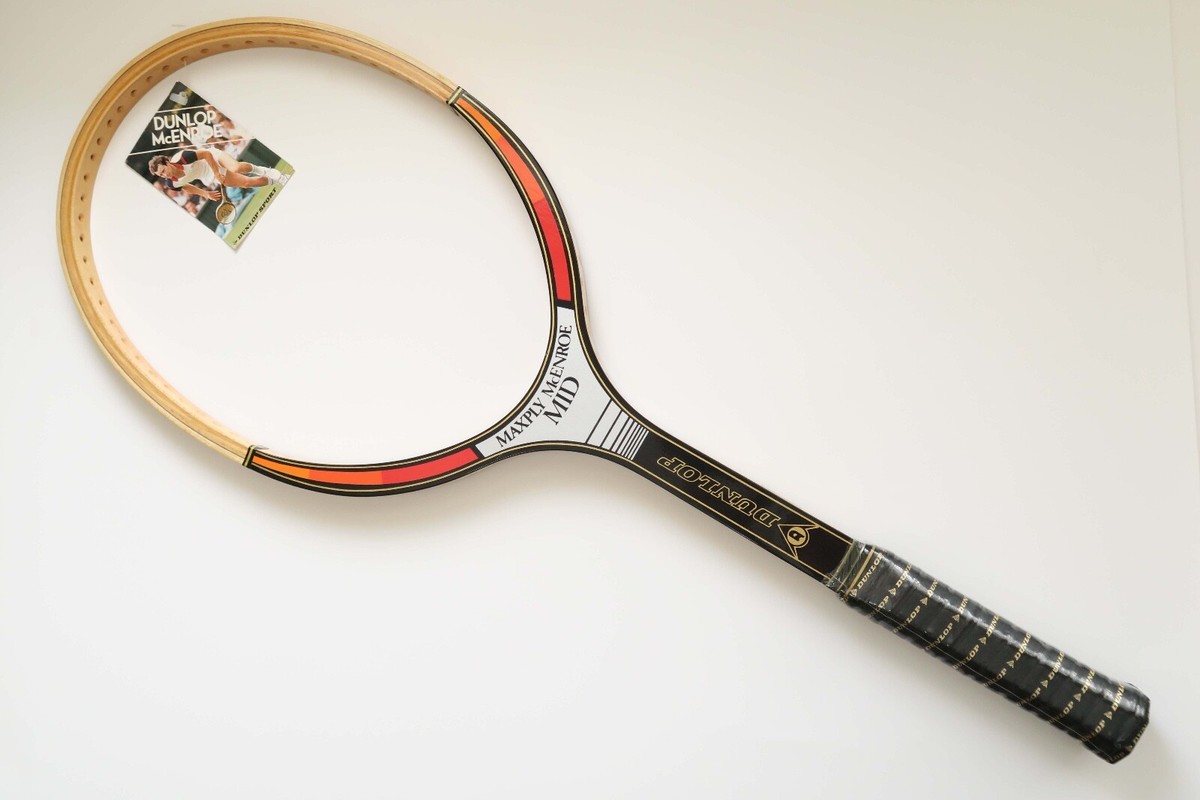 Brand New Dunlop MaxPly McEnroe Mid Wooden Tennis Racquet - 4 5/8