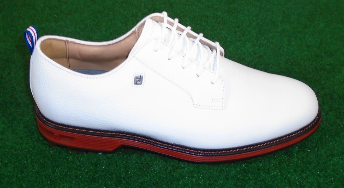NIB FootJoy DryJoys Premiere Field Spiked Golf Shoes, White