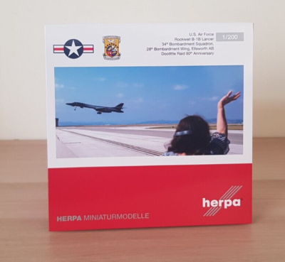 Herpa 1/200 HE572903 Rockwell B-1B Lancer USAF 28th BW Doolittle