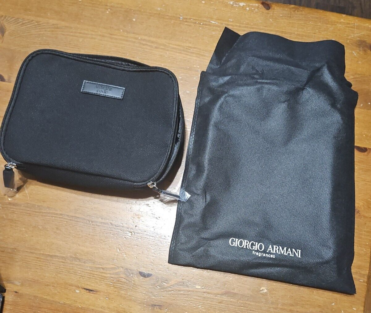 Giorgio Armani Toiletry Bag Grooming Shave Case Handled Travel