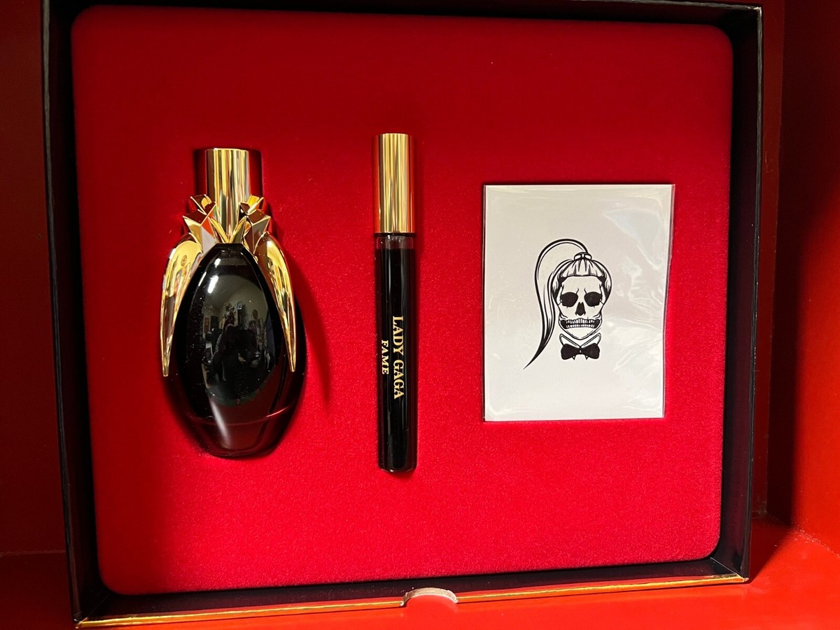 LADY GAGA FAME 2PC SET 1.7 OZ EDP SPRAY+0.34 OZ TRAVEL SPRAY NEW