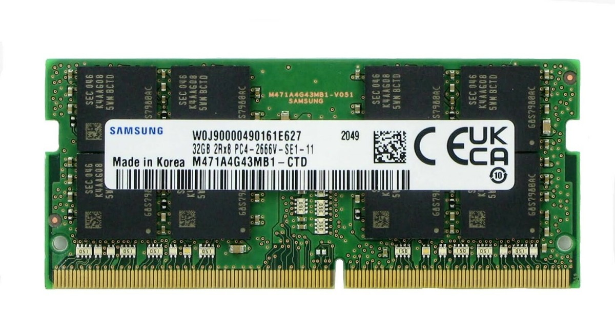 Samsung M471A4G43MB1-CTD 32GB DDR4 2666MHz RAM 260 Pin 1.2v SODIMM