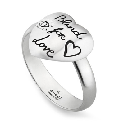 NWT Gucci Blind for Love Heart Ring With Box Size 7.5 | eBay