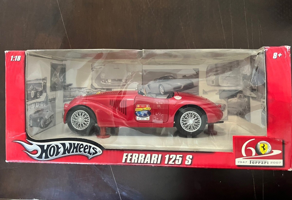 1947 Ferrari 125 S Red Hot Wheels Mattel 1:18 Model Car L2954 | eBay