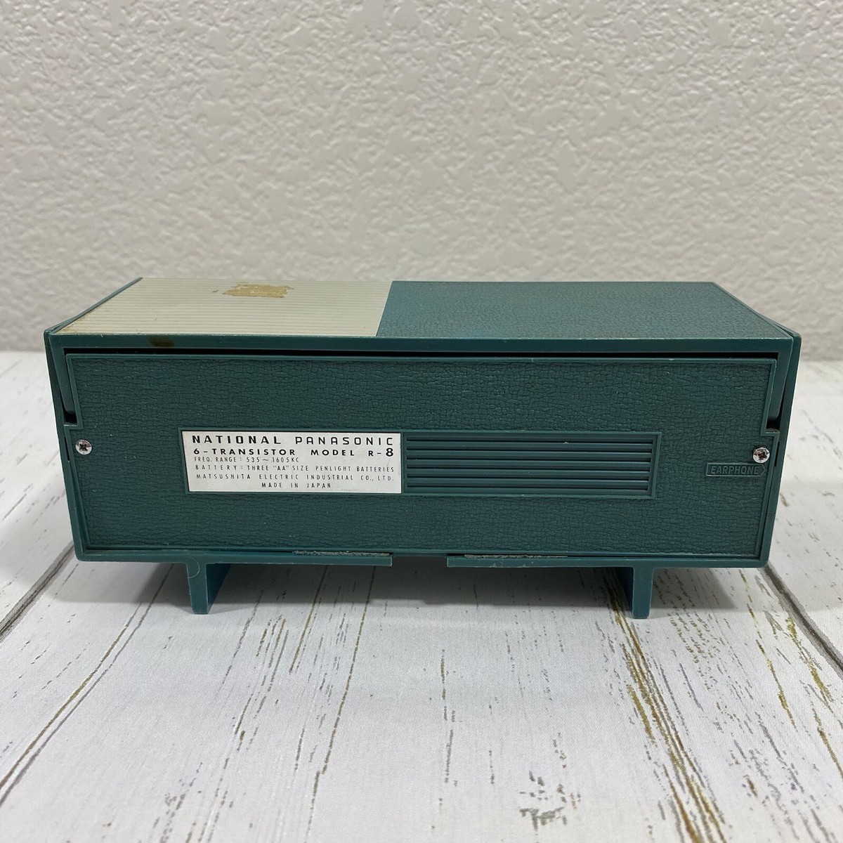 National Panasonic 6 Transistor Radio Model R8 Made in Japan WORKS