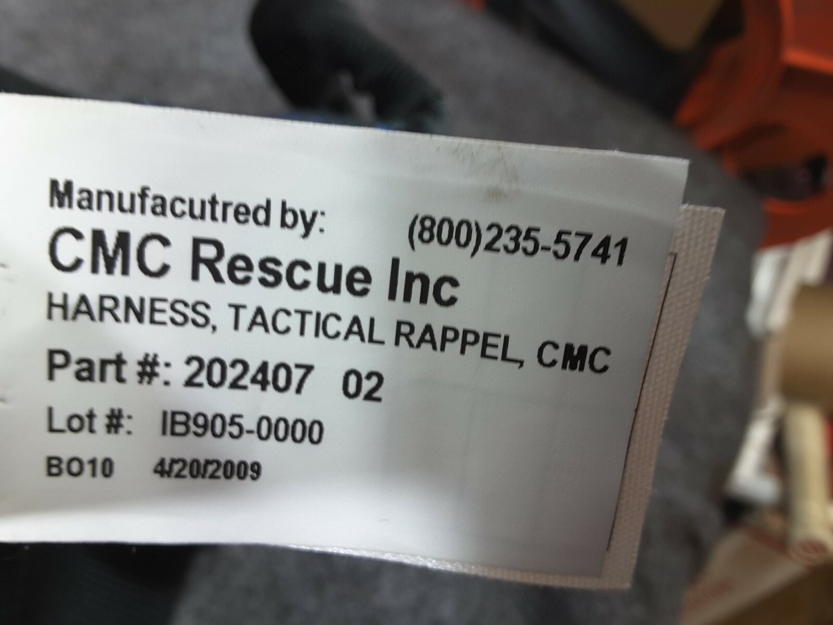 CMC Rescue 202407 Harness Tactical Rappel BLK for sale online | eBay