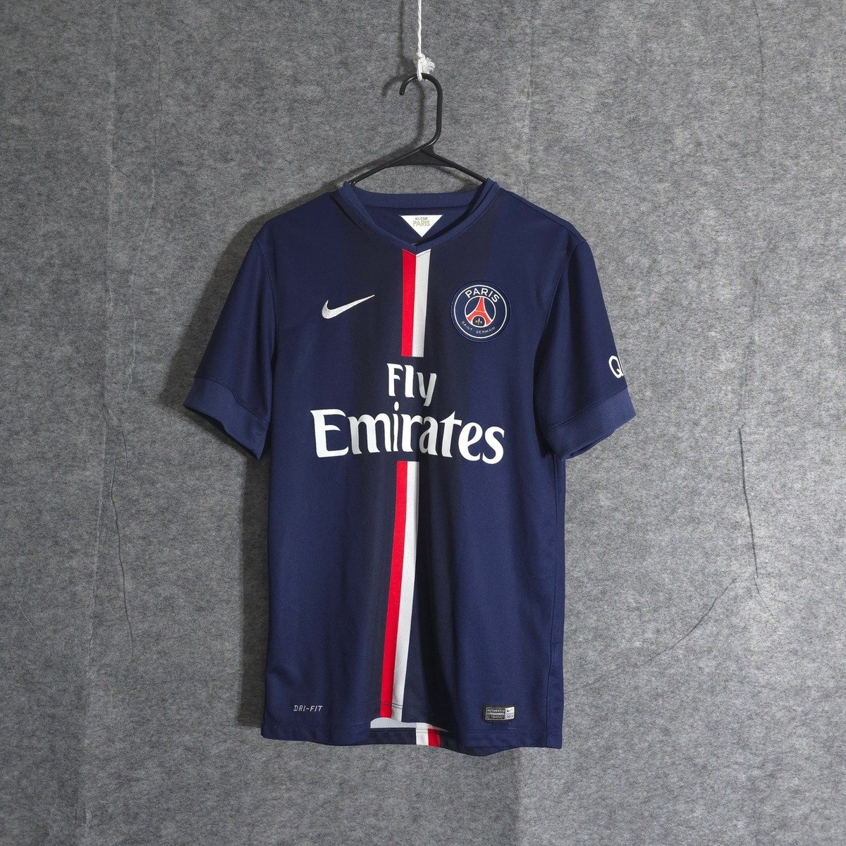Paris Saint Germain PSG Nike Soccer Jersey Fly Emirates Navy Blue