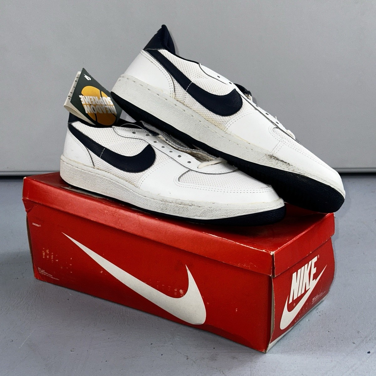 1984 Vintage Nike Meadow Supreme White Navy Blue Republic Of Korea