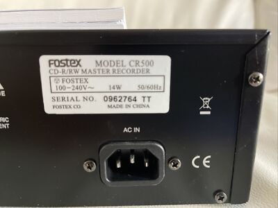FOSTEX CR-500 MASTER Professional CD-Player / CD-RECORDER + BDA