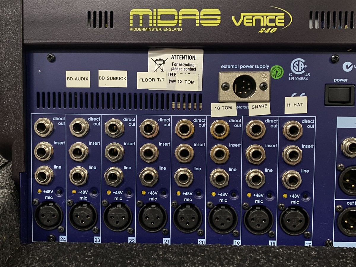 Midas Venice 240 24-Channel Pro Audio Analog Mixing Board Console