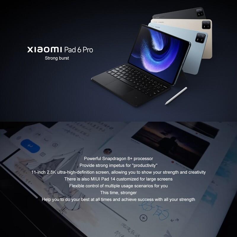 NEW XIAOMI Mi Pad 6 Pro Tablet PC 11-inch 144Hz 2.8K Display