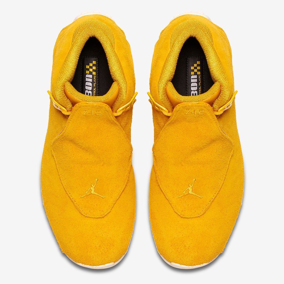 Nike Air Jordan 18 XVIII size 15. Yellow Ochre Suede. AA2494-701
